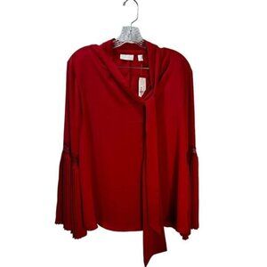 New York & Company Bell-Sleeve Blouse‎ Large NWT